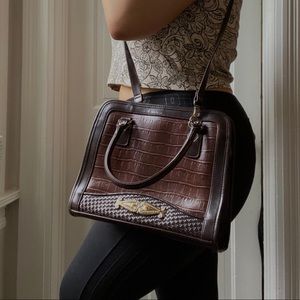 Vintage Faux Leather Tote